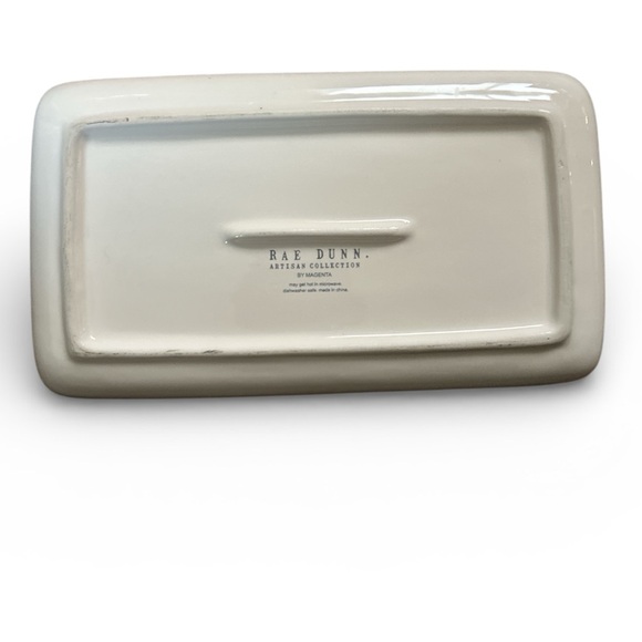 Rae Dunn White Cat Ceramic Tray with 'PURRR' Text - Picture 2 of 2